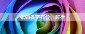 人民網(wǎng)評(píng)張翰新?。赫\(chéng)意在哪？張翰名字打分、解析